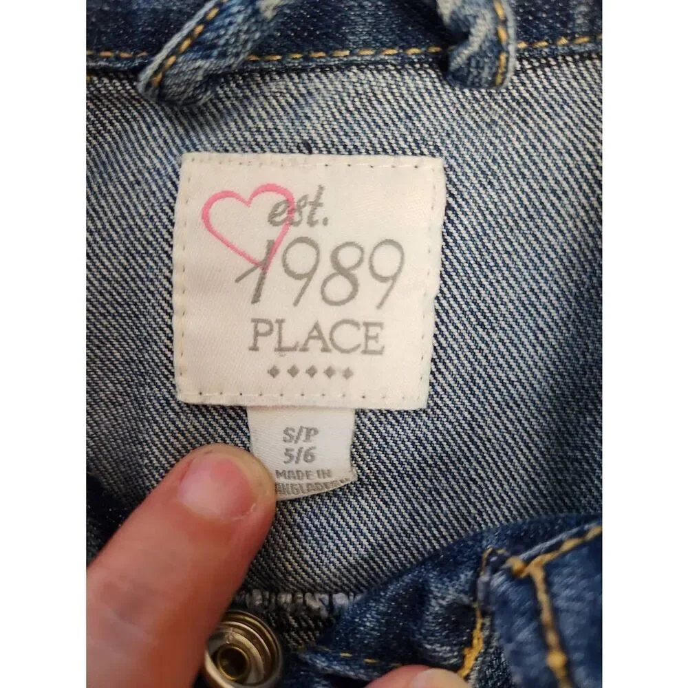 Children's Place Girls SMALL (5-6) denim jacket
